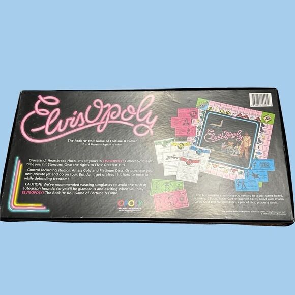 Vintage 1995 Elvisopoly Elvis Presley Monopoly Board Game Complete - Picture 4 of 4